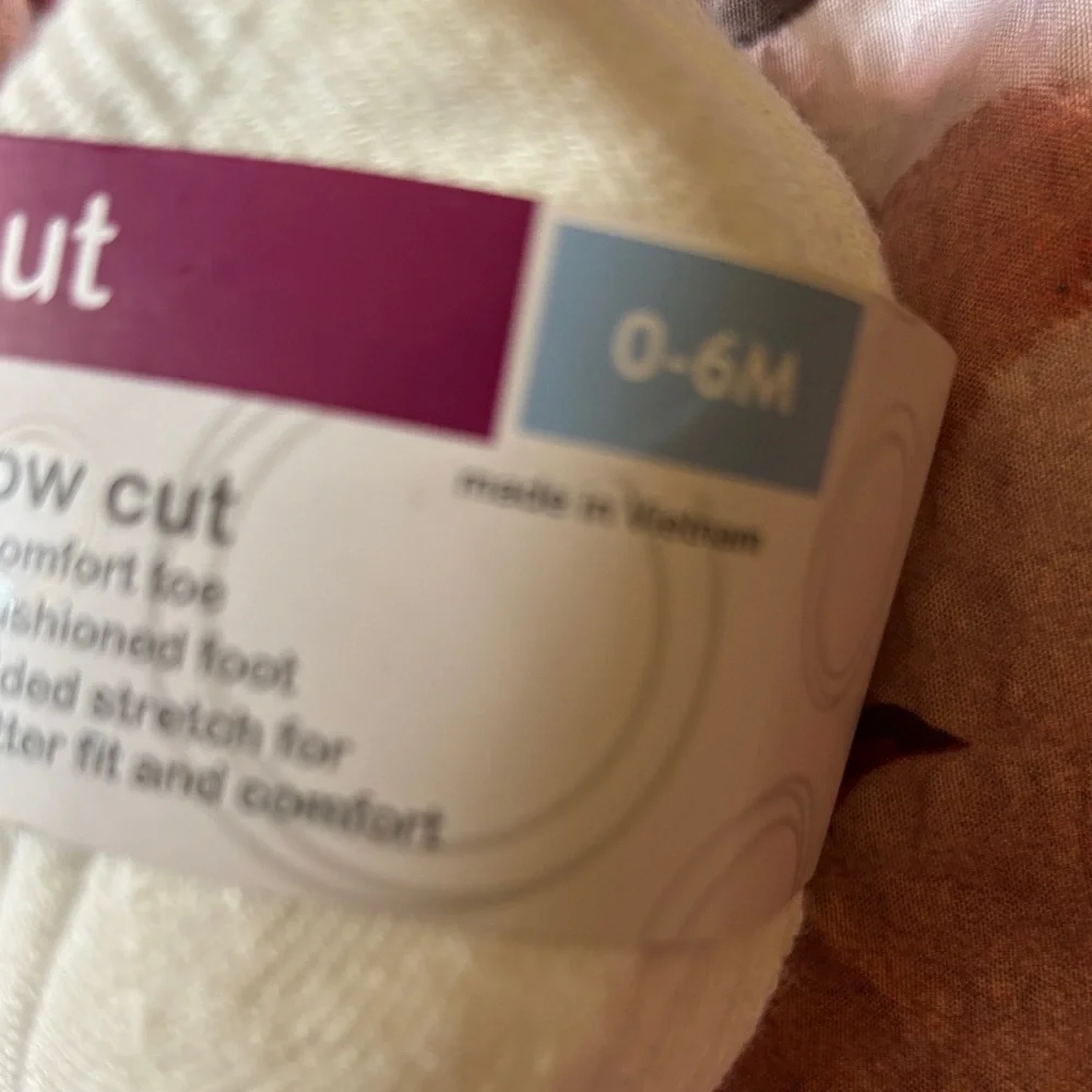 wonder nation Infant Low Cut Socks - Cream White (10 Pair)